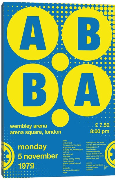 Abba Poster Canvas Art Print - ABBA