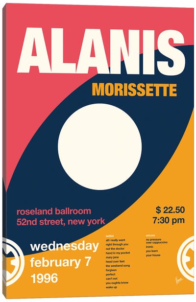 Alanis Morissette Poster Canvas Art Print - Chungkong Limited Editions