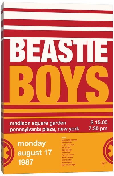 Beastie Boys Poster Canvas Art Print - Vintage Posters