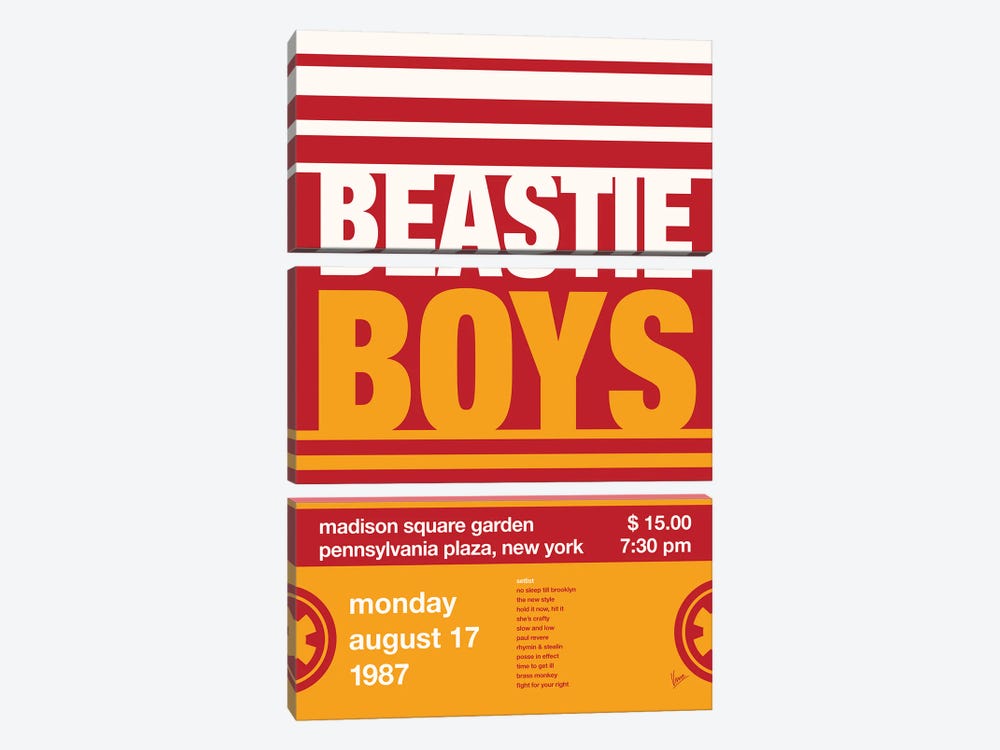 Beastie Boys Poster by Chungkong 3-piece Canvas Artwork