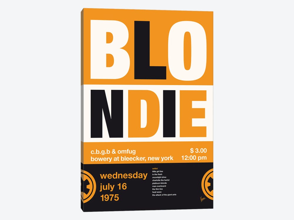 Blondie Poster by Chungkong 1-piece Canvas Art