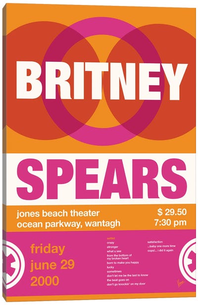 Britney Spears Poster Canvas Art Print - Britney Spears