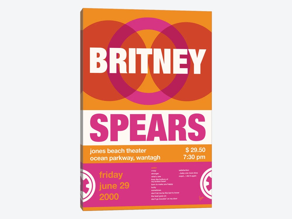 Britney Spears Poster by Chungkong 1-piece Canvas Print