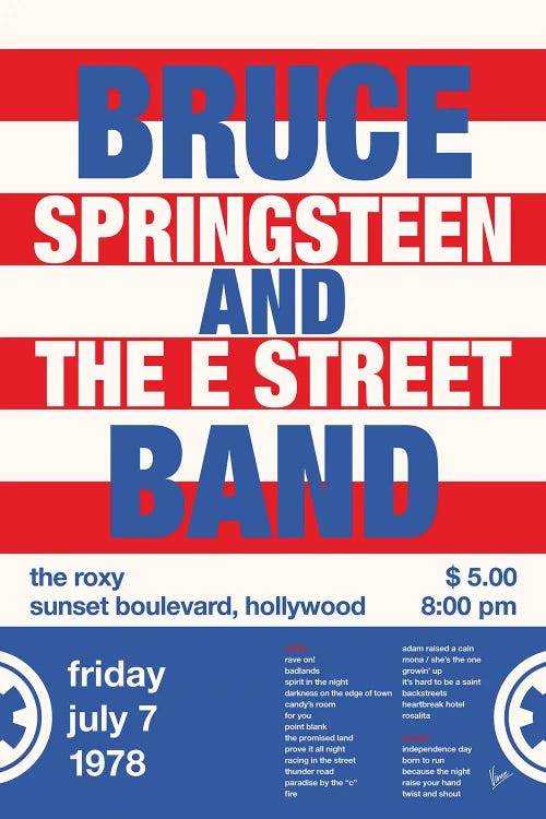 Bruce Springsteen Poster