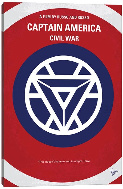 Captain America 3 Poster Canvas Art Print - The Avengers
