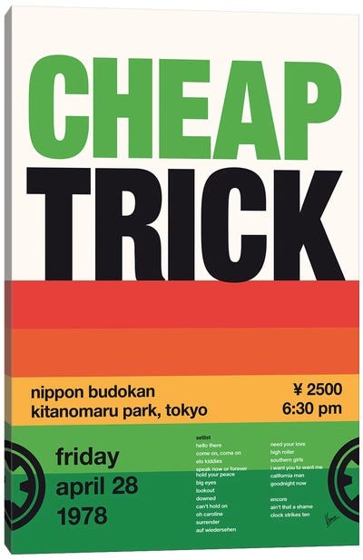Cheap Trick Poster Canvas Art Print - Chungkong Limited Editions