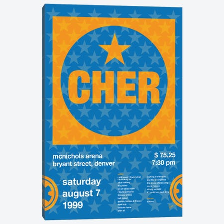 Cher Poster Canvas Print #CKG1549} by Chungkong Canvas Art Print