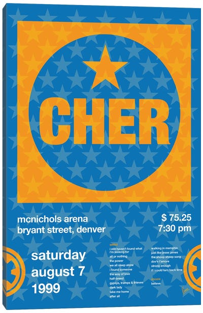 Cher Poster Canvas Art Print - Cher