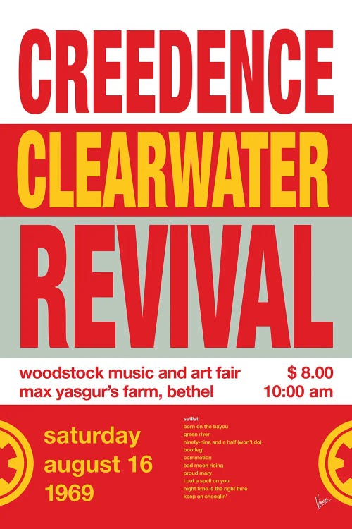 Creedence Poster by Chungkong wall art