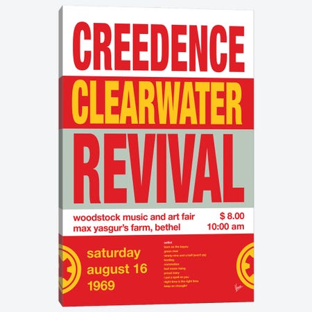Creedence Poster Canvas Print #CKG1552} by Chungkong Canvas Wall Art