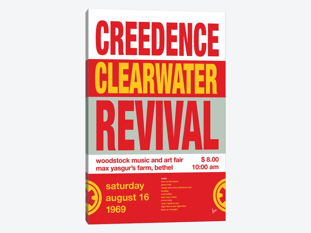 Creedence Poster by Chungkong 1-piece Canvas Wall Art