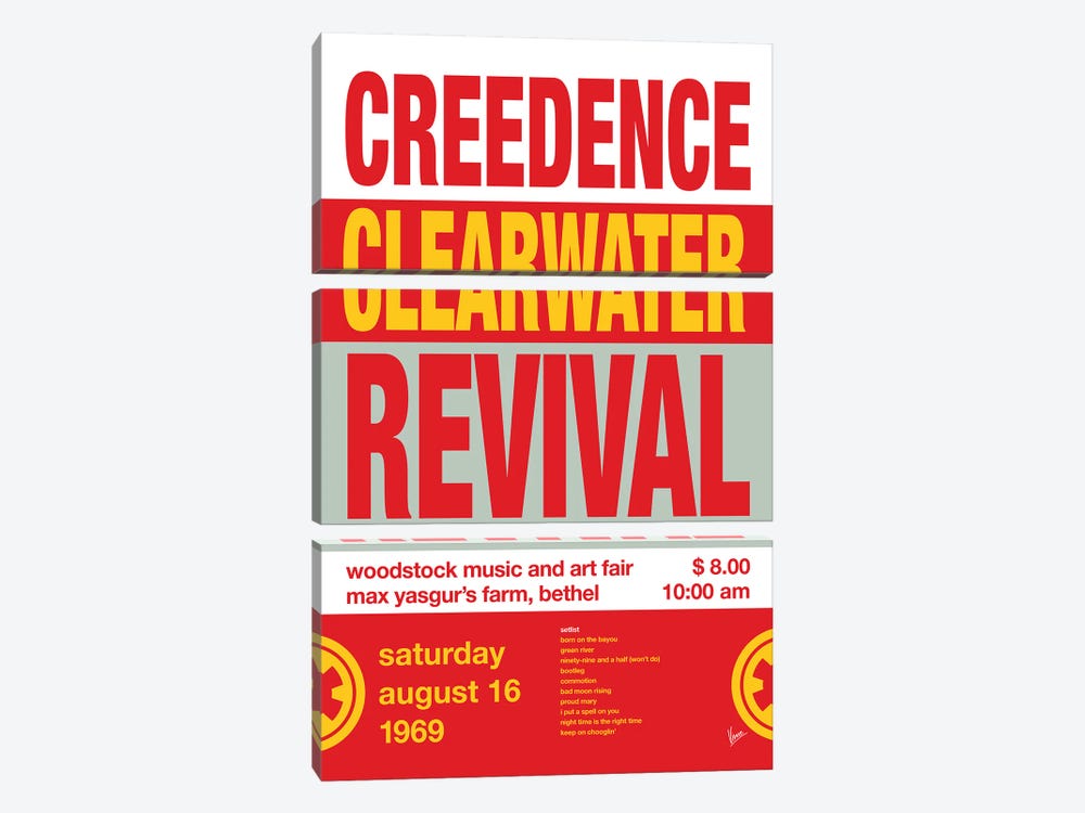 Creedence Poster by Chungkong 3-piece Canvas Art