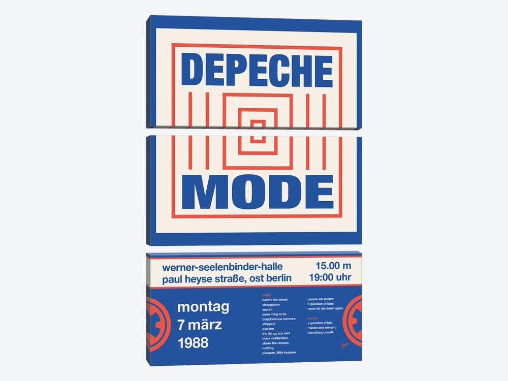 Depeche Mode Poster by Chungkong 3-piece Art Print