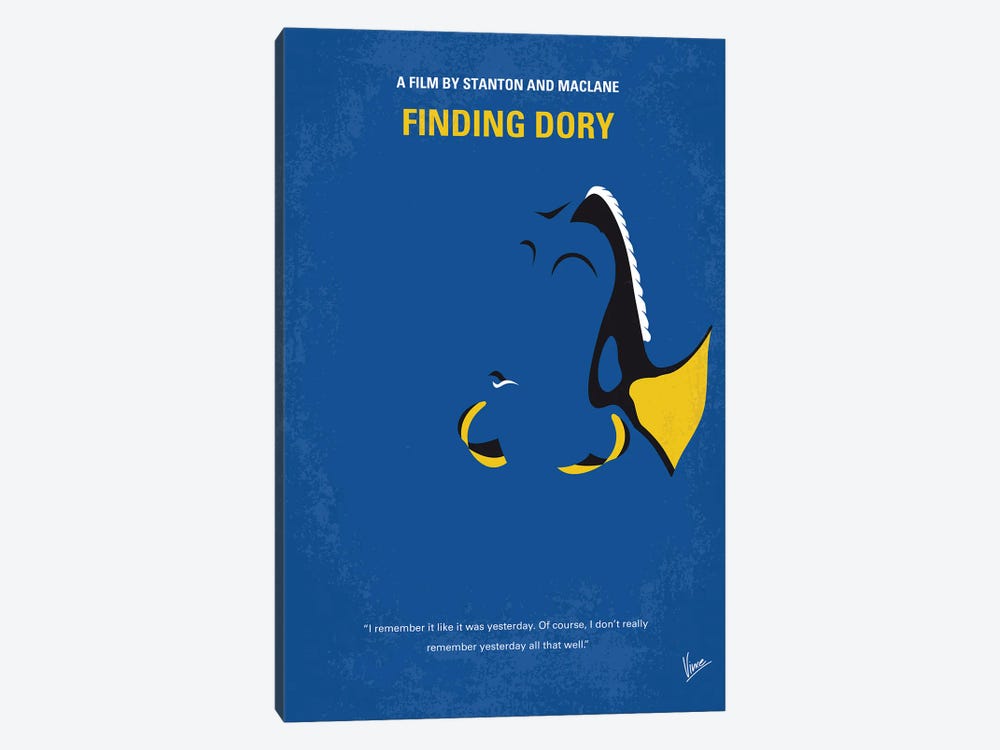 Finding Dory Poster by Chungkong 1-piece Canvas Artwork