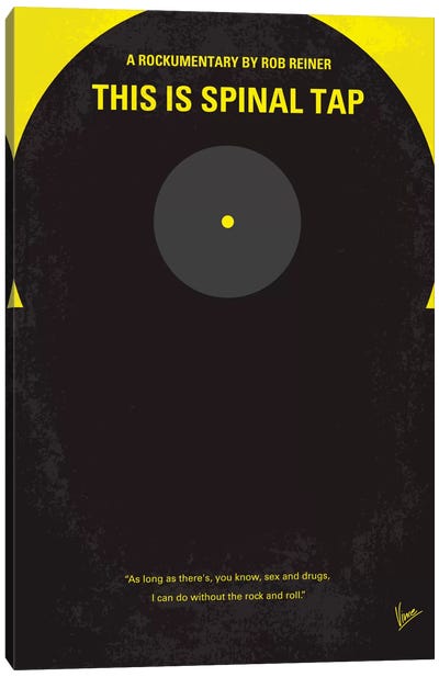 This Is Spinal Tap Minimal Movie Poster Canvas Art Print - Vinyl Records