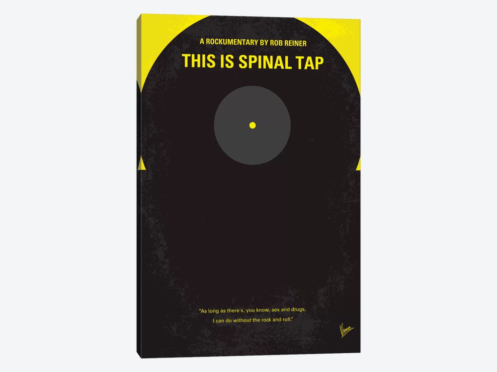 This Is Spinal Tap Minimal Movie Poster by Chungkong 1-piece Canvas Artwork