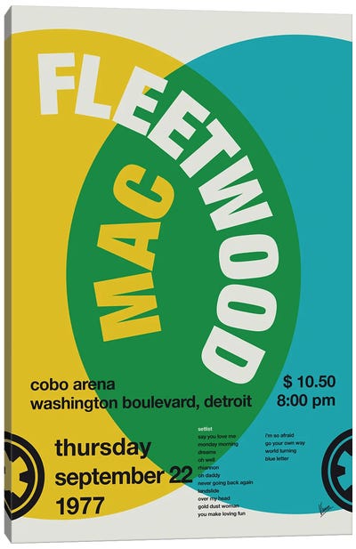 Fleetwood Mac Poster Canvas Art Print - Fleetwood Mac