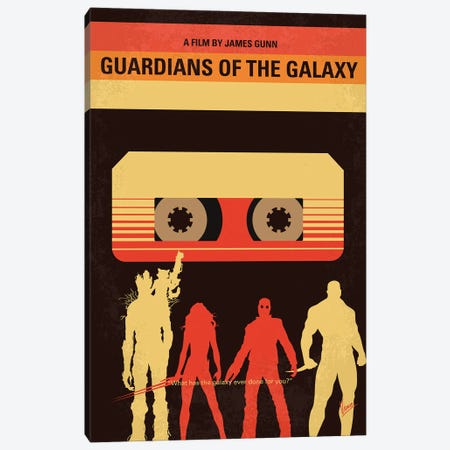 Guardians Of The Galaxy Poster Canvas Print #CKG1565} by Chungkong Canvas Artwork