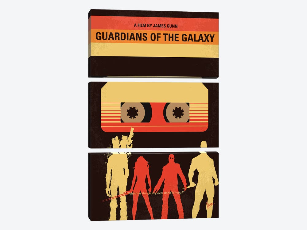 Guardians Of The Galaxy Poster by Chungkong 3-piece Canvas Art