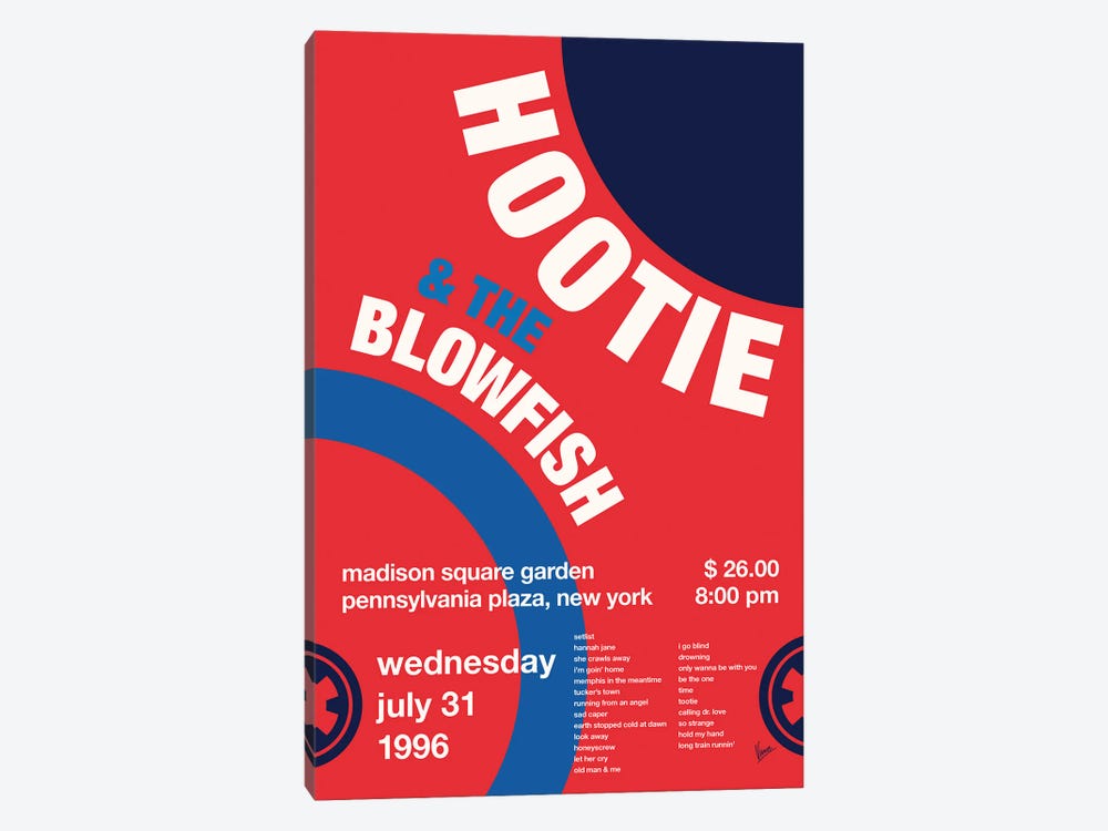 Hootie And The Blowfish Poster by Chungkong 1-piece Canvas Wall Art