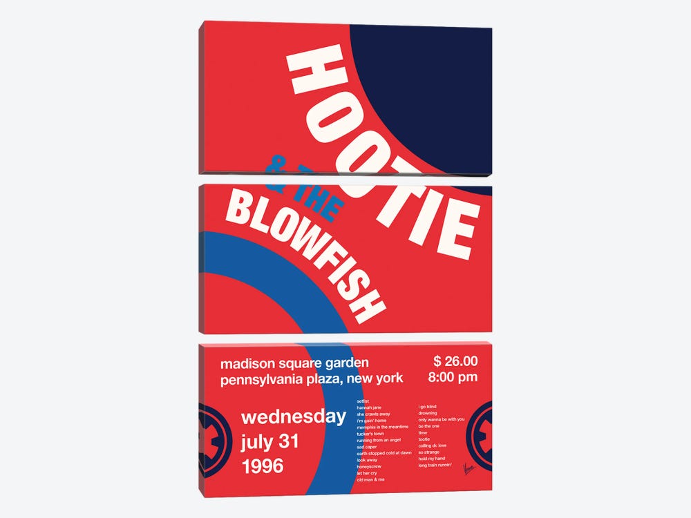 Hootie And The Blowfish Poster by Chungkong 3-piece Canvas Artwork