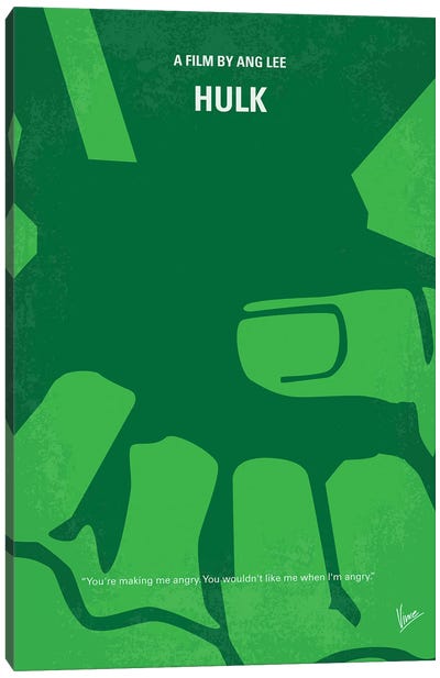 Hulk Poster Canvas Art Print - Comic Book Character Art