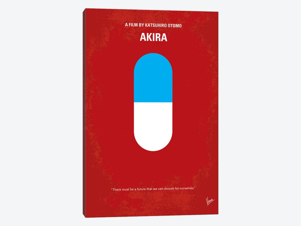 Akira Minimal Movie Poster by Chungkong 1-piece Canvas Print