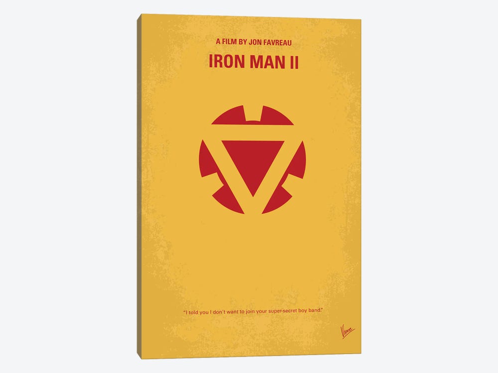 Iron Man 2 Poster by Chungkong 1-piece Canvas Wall Art