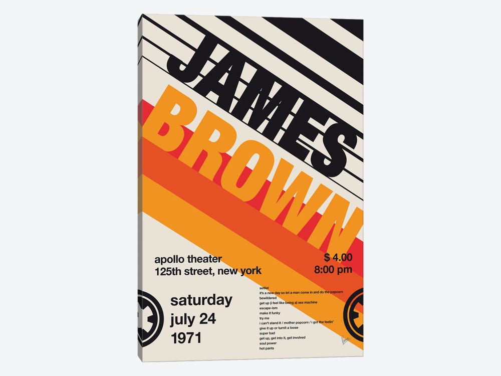James Brown Poster by Chungkong 1-piece Canvas Art Print