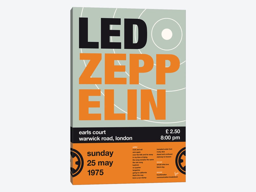 Led Zeppelin Poster by Chungkong 1-piece Art Print