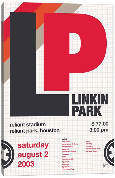 Linkin Park Poster Canvas Art Print - Linkin Park
