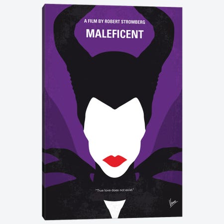 Maleficent Poster Canvas Print #CKG1581} by Chungkong Canvas Art Print