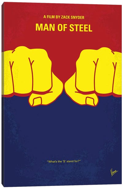 Men Of Steel Poster Canvas Art Print - Superman