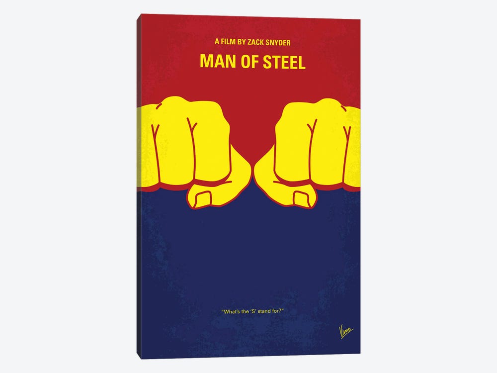 Men Of Steel Poster by Chungkong 1-piece Canvas Art Print