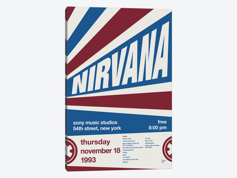 Nirvana Poster by Chungkong 1-piece Canvas Art Print