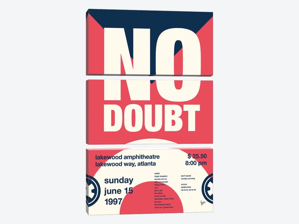 No Doubt Poster by Chungkong 3-piece Canvas Artwork