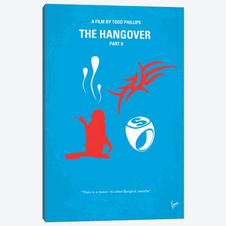 The Hangover Part II Minimal Movie Poster Canvas Print #CKG158} by Chungkong Canvas Print