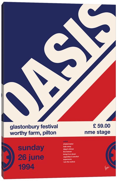 Oasis Poster Canvas Art Print - Oasis