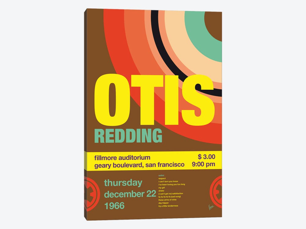 Otis Redding Poster by Chungkong 1-piece Canvas Art
