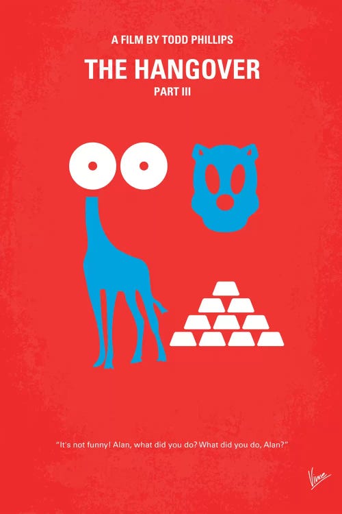 The Hangover Part III Minimal Movie Poster