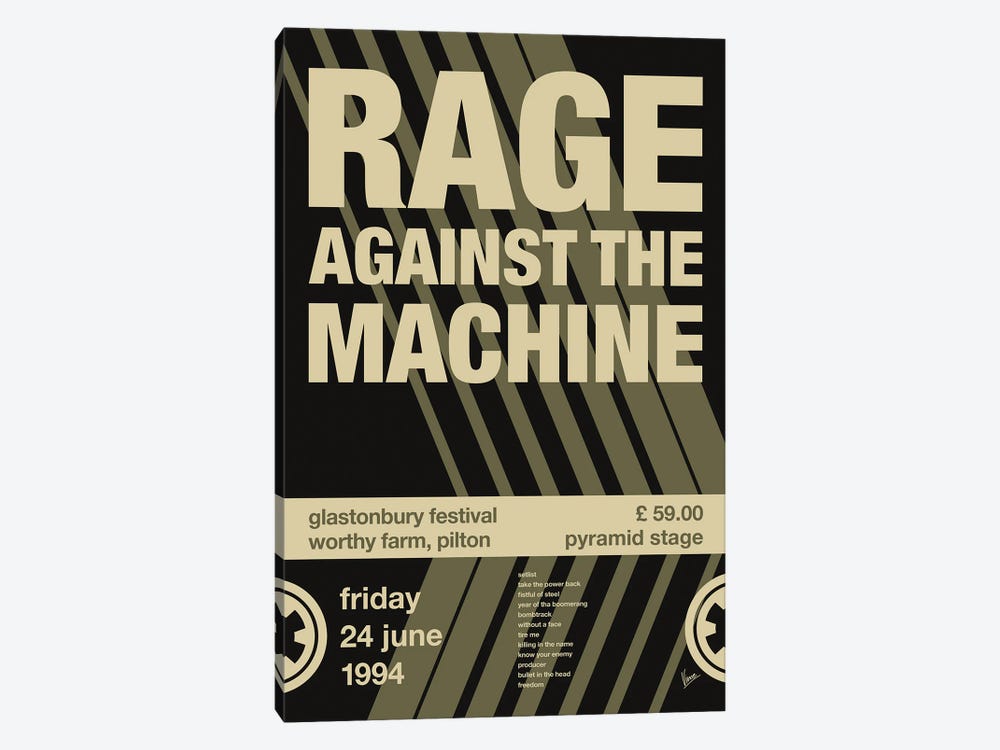 Rage Against The Machine Poster by Chungkong 1-piece Art Print