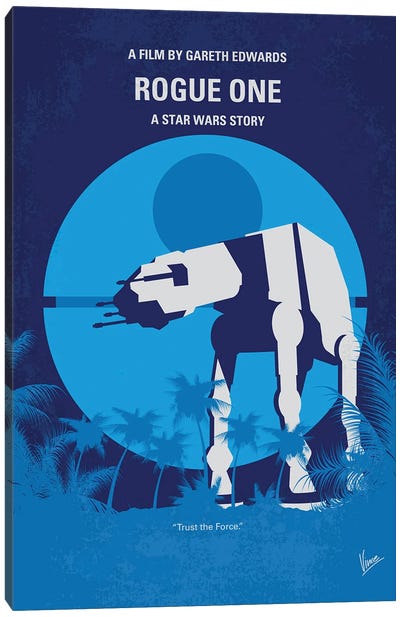 Rogue One Poster Canvas Art Print - Fantasy Minimalist Movie Posters