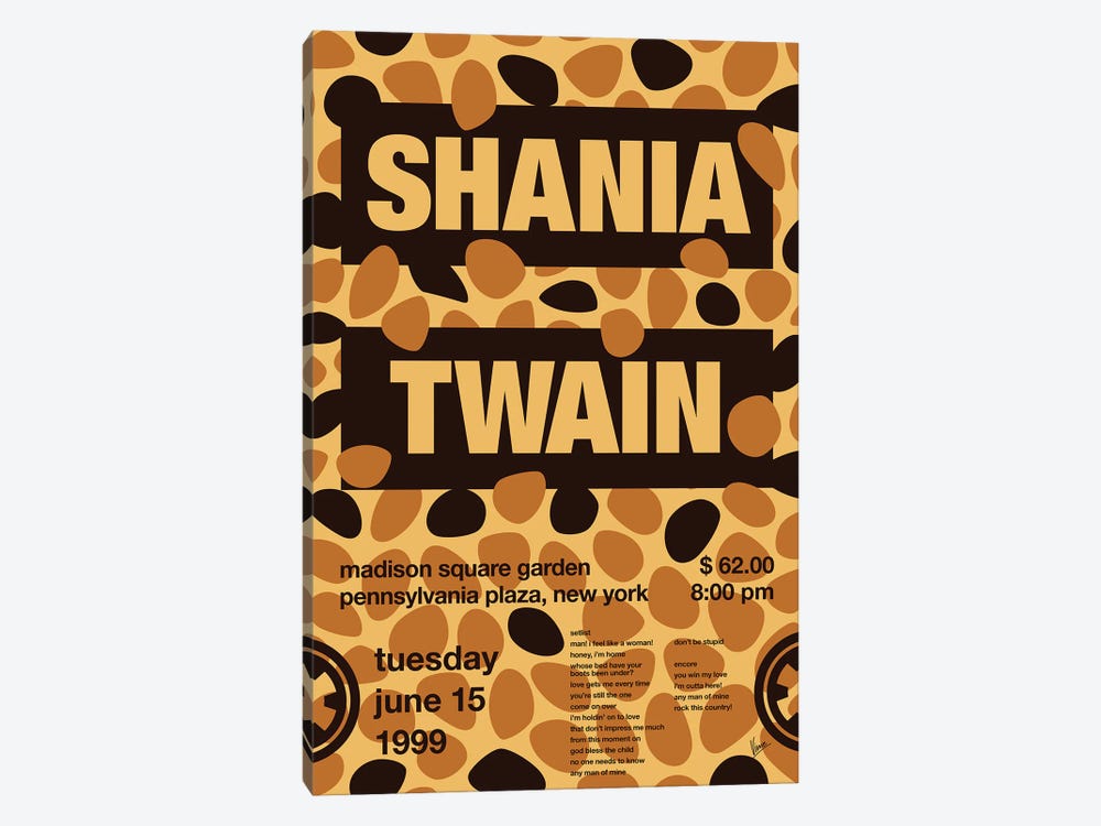 Shania Twain Poster by Chungkong 1-piece Art Print