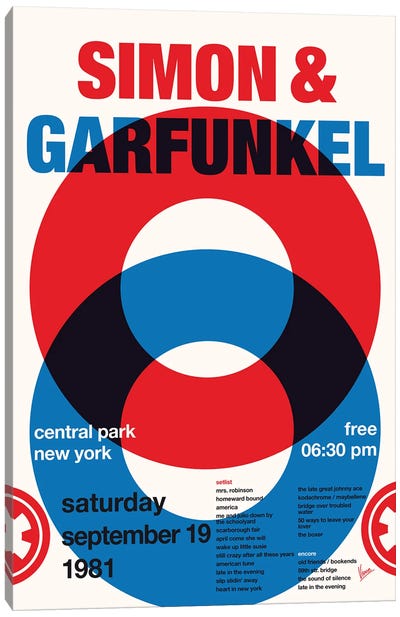 Simon And Garfunkel Poster Canvas Art Print - Chungkong Limited Editions