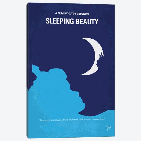 Sleeping Beauty Poster Canvas Print #CKG1610} by Chungkong Canvas Print