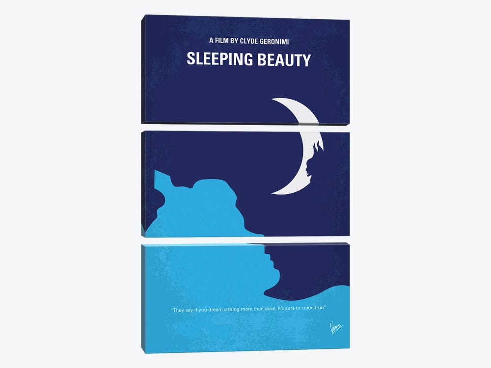 Sleeping Beauty Poster by Chungkong 3-piece Canvas Art