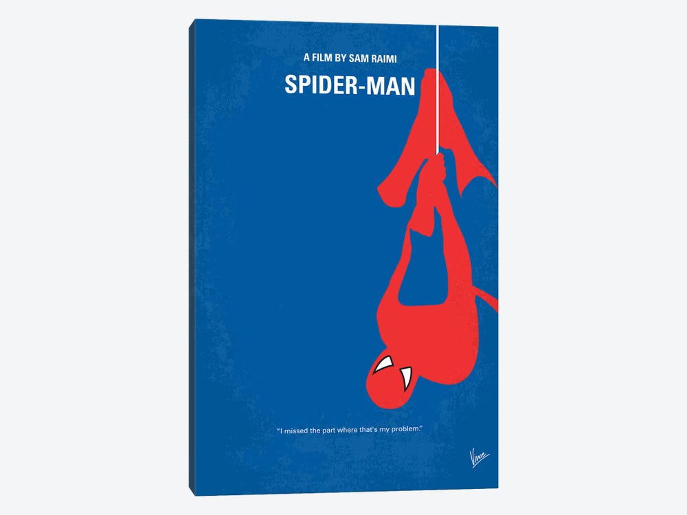 Spiderman Poster by Chungkong 1-piece Canvas Artwork