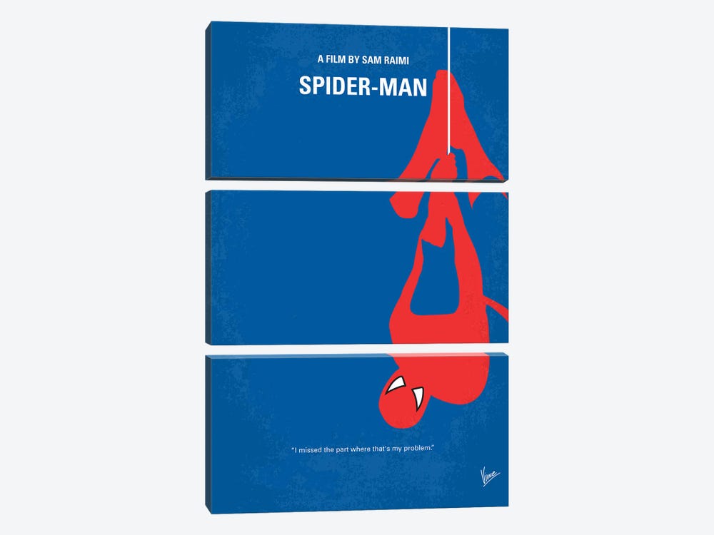 Spiderman Poster by Chungkong 3-piece Canvas Wall Art