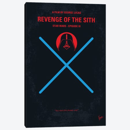 Star Wars Episode III Revenge Of The Sith Poster Canvas Print #CKG1617} by Chungkong Canvas Art
