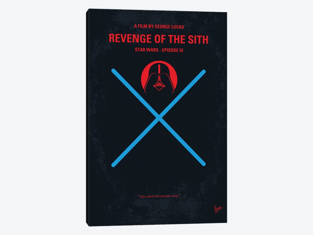 Star Wars Episode III Revenge Of The Sith Poster by Chungkong 1-piece Canvas Print